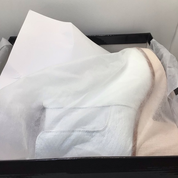 Pierre Dumas Womens Clue-7 White Snake Scale Textured Platform Ankle Boot Size 9 - Picture 8 of 11